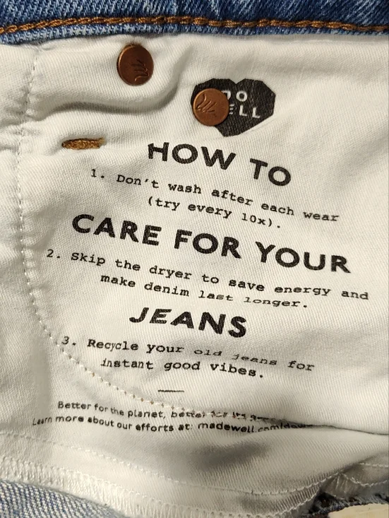 Madewell Women's The Perfect Vintage Jean Mid Rise Med Indigo Wash Jeans, 23P - Picture 11 of 13